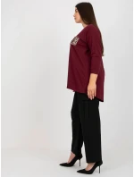 Halenka VI BZ 2901.49P tmavě fialová Halenka VI BZ 2901.49P tmavě fialová