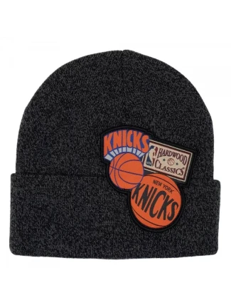 Pánská / junior čepice New York NBA Logo HCFK4341 Tmavě šedá s černou vzor oranžová - Mitchell & Ness Pánská / junior čepice New York NBA Logo HCFK4341 Tmavě šedá s černou vzor oranžová - Mitchell & Ness