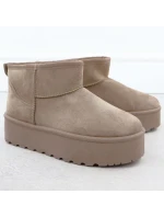 Dámské sněhule semišové béžové Potocki 16322