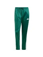 Pánské kalhoty adidas 3-Stripes Tricot Regular-Fit Open Hem Green JI8806