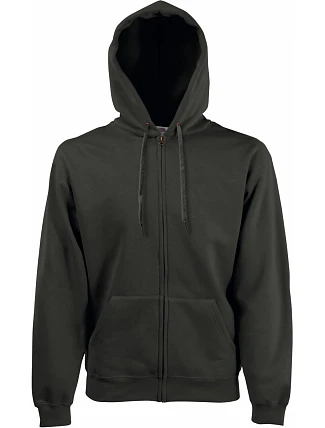 Fruit of the Loom Premium Hooded Sweat Jacket Mikina s kapucí 16.2034 charcoal Fruit of the Loom Premium Hooded Sweat Jacket Mikina s kapucí 16.2034 charcoal