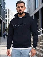 Pánská mikina s kapucí a potiskem ORIGINALS, tmavě modrá, FashionStreet NX5151BX Pánská mikina s kapucí a potiskem ORIGINALS, tmavě modrá, FashionStreet NX5151BX