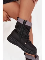 Dámské zimní boty na zip Lee Cooper LCJ-25-44-3930 Černé