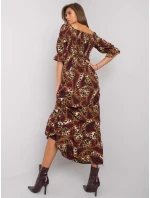 Šaty DHJ SK 13965.71P kaštanová