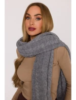 M898 Pletená šála - šedá