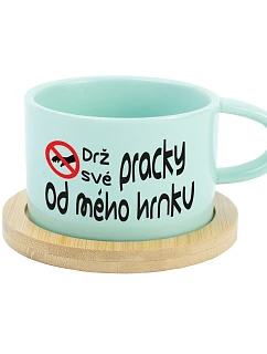 DRŽ SVÉ PRACKY OD MÉHO HRNKU - mint hrníček makronka 200 ml