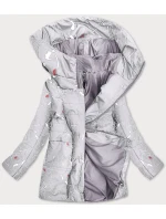 Dámská vzorovaná šedá bunda (7720) Dámská vzorovaná šedá bunda (7720)