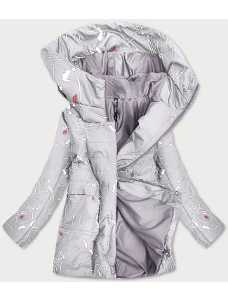 Dámská vzorovaná šedá bunda (7720) Dámská vzorovaná šedá bunda (7720)