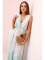 Dámské viskózové šaty s výšivkou mincovna Dámské viskózové šaty s výšivkou mincovna