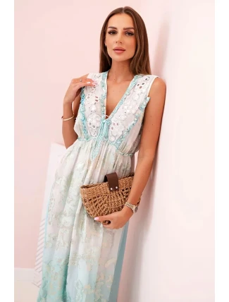 Dámské viskózové šaty s výšivkou mincovna Dámské viskózové šaty s výšivkou mincovna