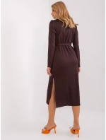 LK SK 509447 šaty.75P tmavě hnědá