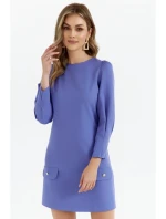 K148 Trapézové šaty - světle fialové K148 Trapézové šaty - světle fialové