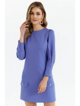 K148 Trapézové šaty - světle fialové K148 Trapézové šaty - světle fialové