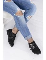 Dámské Polobotky Se Sponami Lu Boo Černé Dámské Polobotky Se Sponami Lu Boo Černé