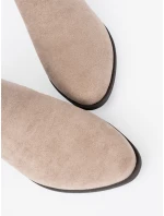 Praktické dámské  kotníčkové boty hnědé Obcas