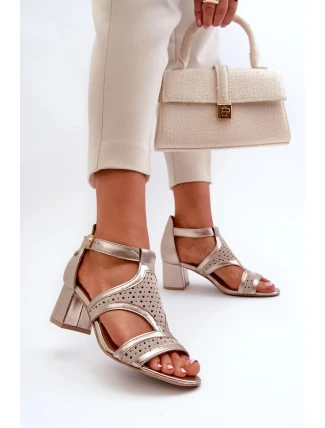 Dámské sandály 06459-25 zlaté - Sweet Shoes