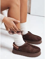 Dámské semišové hnědé sněhule FashionStreet ZY1178