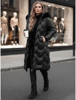 Dámská prošívaná dlouhá bunda WINTERACT černá FashionStreet TY4775z