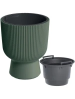 MILLY květináče na podstavci 24CM GREEN PINA dětské
