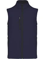 Kariban K 403 Pánská 3-vrstvá softshellová vesta 20.K403 navy