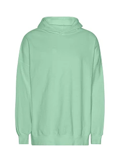 Neutral T 63111 Mikina s kapucí z těžké bio IC bavlny "Tiger" 77.T311 dusty mint