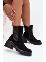Dámské Zateplené Kotníkové Boty Na Klíně Černé Zoralia