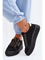 Dámské tenisky na platformě Lee Cooper LCW-26-44-4476 Černé