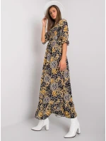 Šaty DHJ SK 13965 1.61P černá a žlutá Šaty DHJ SK 13965 1.61P černá a žlutá