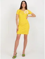 Šaty LK SK 506335.21 tmavě žluté