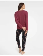 Zahradní pyžamo 40929-83X Bordó a černá - Henderson Ladies Zahradní pyžamo 40929-83X Bordó a černá - Henderson Ladies