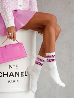 DÁMSKÉ PONOŽKY SE DVĚMA SKVRNITÝMI PRUHY 0200.127