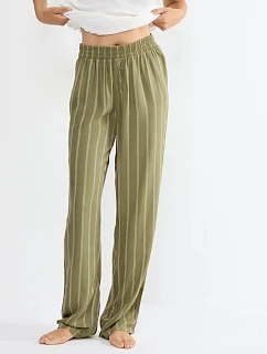 Dámské pyžamové kalhoty Mix & Match Trousers Viscose 01 - GREEN - zelené 0031  - TRIUMPH