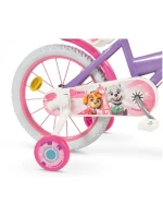 Dětské kolo 16" Psi Patrol Purple 1680 Girl + Dětská helma Psi Patrol pink TOIMSA 10896