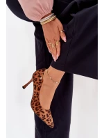 Dámské Lodičky S Pantherem Vinceza 62264 Hnědé