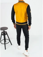 FashionStreet pánská žlutočerná tepláková souprava AX0765