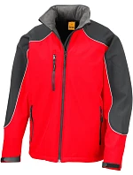 Result R 118X 3-vrstvá softshell bunda "IceFell" s kapucí 30.118X red/black