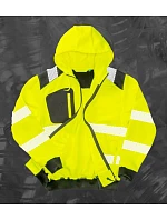 Result R 503X Bezpečnostní mikina s kapucí 30.503X fluorescent yellow/black