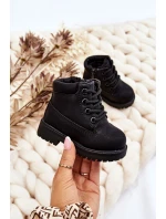 práškové černé teplé Dětské boty traper Dexter práškové černé teplé Dětské boty traper Dexter