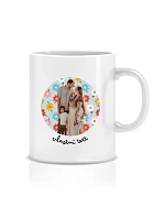 Personalizovaný klasický bílý keramický hrníček 300 ml s výřezem fotky na podkladu Personalizovaný klasický bílý keramický hrníček 300 ml s výřezem fotky na podkladu