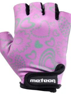 Cyklistické rukavice Meteor Flower Jr 23374