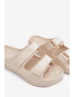 Dámské Pěnové Pantofle Se Suchými Zipy Big Star RR274A529 Béžové