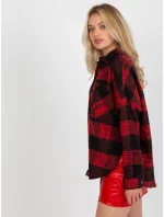 Košile DN KS 3990.95P černá a červená Košile DN KS 3990.95P černá a červená