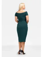 Dámské šaty Delicja SA718 zelené - Karko Dámské šaty Delicja SA718 zelené - Karko