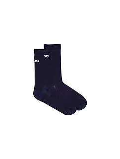 Cyklistické ponožky POC Cadence Road Long Socks, tmavě modré