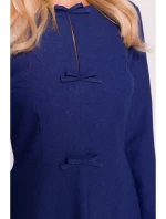 S413 Šaty s mašlí - modré S413 Šaty s mašlí - modré