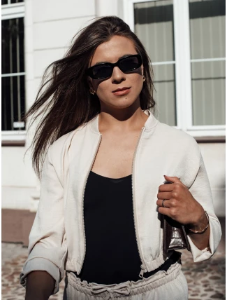 Dámská světle béžová bunda bomber MADDIE FashionStreet RY2655