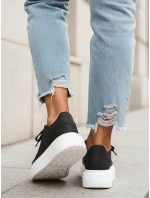 Dámské černé tenisky FashionStreet ZY1371 Dámské černé tenisky FashionStreet ZY1371