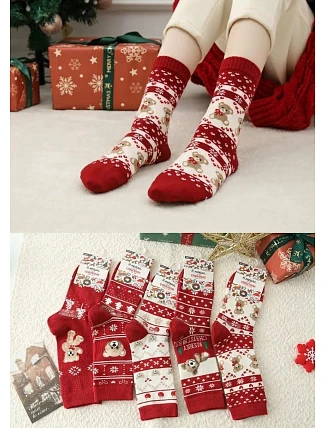 Ponožky WiK Pesail 3061 vzor 66 Merry Christmas 35–42