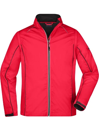 Daiber JN 1122 Pánská softshell bunda s odepínacími rukávy 02.1122 red/black Daiber JN 1122 Pánská softshell bunda s odepínacími rukávy 02.1122 red/black