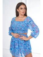 Modrá květinová sada Modrá květinová sada